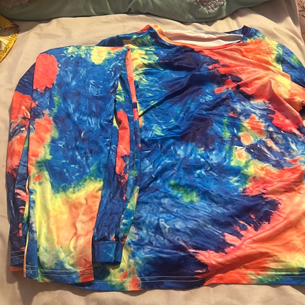 shirt with pants tiedye